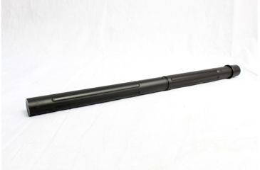 Image of DEZ Arms AR-15 5.56 Match-Grade Barrel, 16 inch, Bull Contour w/Straight Fluting, Target Crown, Carbine Length, Nitride, Black, 425090NITROHBF
