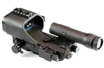 Image of DI Optical DCL110AD-3X Red Dot Sight for M2HB/M240/K6/M60D/MG3 w/3X Magnifier,3 MOA Dot and 35 MOA Circle,Matte Black DCL110AD-3X