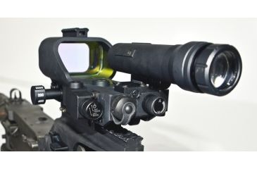 Image of DI Optical DCL110AD-3X Red Dot Sight for M2HB/M240/K6/M60D/MG3 w/3X Magnifier,3 MOA Dot and 35 MOA Circle,Matte Black DCL110AD-3X