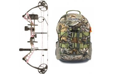 Image of Diamond Infinite Edge Pro Pkg., Black 13-31in. 70lb LH, A12488 W/ Vanguard Xl Hunting Backpack-Realtree Camo, DIA1243-KIT1
