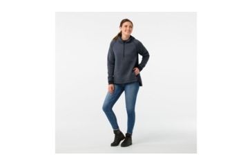 Image of Smartwool Diamond Peak Quilted Pullover-Women's, Deep Navy Heather, Small, SW000286108-S