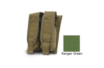 Image of Diamondback Tactical 40 mm Double Flashbang Pouch, Ranger Green, A-BLPM20-2-RANGERGREEN
