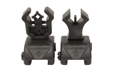 Image of EDEMO Diamondhead Polymer Diamond Integrated Sigting System With Nitbrite Top Mounted Deployable Front and Rear Sight, Black, 1499, EDEMO1