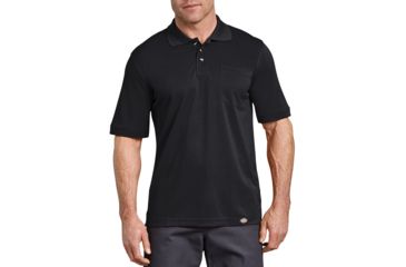 Image of Dickies Mens Industrial Short Sleeve Polo, Black - LS404BK M