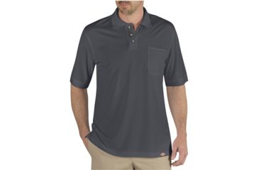 Image of Dickies Mens Industrial Short Sleeve Polo, Charcoal - LS404CH M