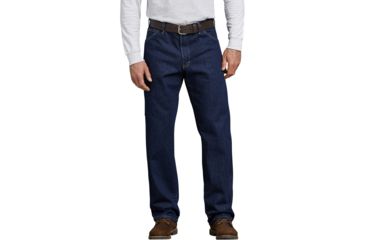 Image of Dickies Mens Relaxed Fit Carpenter Denim Jean, Rinsed Indigo Blue - 1993RNB 30 30