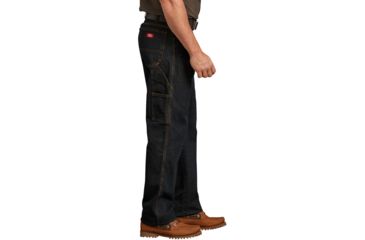 Image of Dickies Mens Relaxed Fit Carpenter Denim Jean, Stonewash Broken Tint Brown - 1993SBTB 30 30