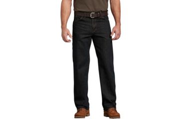 Image of Dickies Mens Relaxed Fit Carpenter Denim Jean, Stonewash Broken Tint Brown - 1993SBTB 30 30