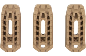 Image of Die Free Co Dos Boot, Magazine Extension, 3 Pack, +2 Rounds, High Impact Injection Molded Plastic Construction, Fits Magpul 10/20/30/40 Gen 3 PMAG, Matte Finish, Coyote, DOS-BOOT-COYOTE