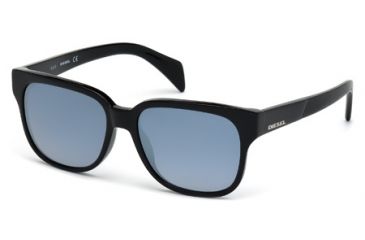 Image of Diesel DL0074 Sunglasses - Shiny Black Frame Color