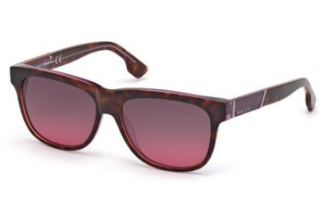 Image of Diesel DL0085 Sunglasses - Coloured Havana Frame Color