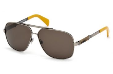 Image of Diesel DL0088 Sunglasses - Shiny Gun Metal Frame Color