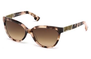 Image of Diesel DL0102 Sunglasses - Coloured Havana Frame Color
