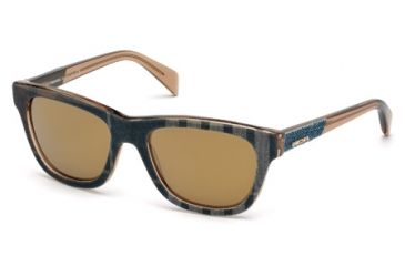 Image of Diesel DL0111 Sunglasses - Blue Frame Color