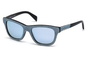 Image of Diesel DL0111 Sunglasses - Light Blue Frame Color