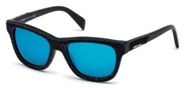 Image of Diesel DL0111 Sunglasses - Shiny Black Frame Color