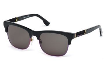 Image of Diesel DL0118 Sunglasses - Black Frame Color