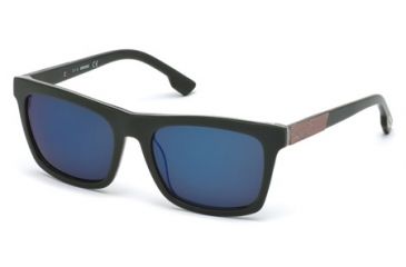 Image of Diesel DL0120 Sunglasses - Dark Green Frame Color