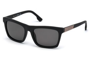 Image of Diesel DL0120 Sunglasses - Matte Black Frame Color