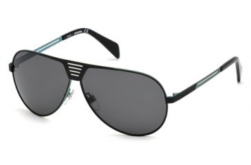 Image of Diesel DL0134 Sunglasses - Matte Black Frame Color, Smoke Lens Color
