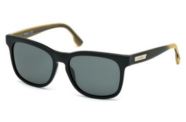 Image of Diesel DL0151 Sunglasses - Matte Black Frame Color