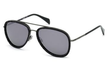 Image of Diesel DL0167 Sunglasses - Black Frame Color, Smoke Mirror Lens Color