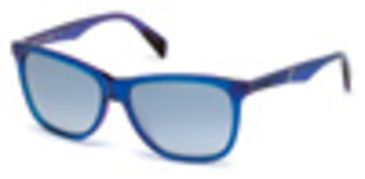 Image of Diesel DL0222 Sunglasses - Blue Frame Color