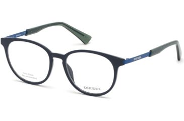 Image of Diesel DL5289 Eyeglass Frames - Shiny Blue Frame Color, Shiny Blue Lens Color