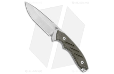 Image of Dirty Bird Knives Chingaso Fixed Blade Knife, 4.06in, CPM 154, Drop Point Blade, Micarta, OD Green Handle, Satin, OD Green/Gray, 8.25 inch, BHQ-173585