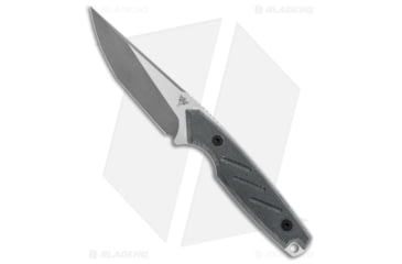 Image of Dirty Bird Knives Fox MODIII Fixed Blade Knife, 3.50in, CPM 154 Steel, Tanto Blade, Micarta Black Handle, Stonewash, Steel/Black, 8.00in, BHQ-173591