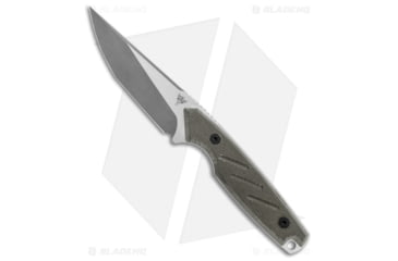Image of Dirty Bird Knives Fox MODIII Fixed Blade Knife, 3.50in, CPM 154 Steel, Tanto Blade, Micarta OD Green Handle, Steel/OD Green, 8.00in, BHQ-173594
