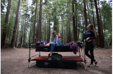 Image of Disc-O-Bed Cot with 2 Side Organizers, Black, Large, 30501BO