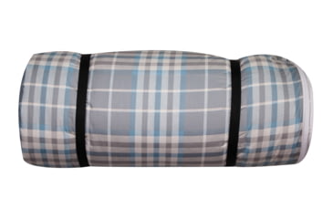 Image of Disc-O-Bed Duvalay with Luxury Memory Foam Sleeping Bag &amp; Duvet, Adults, Ocean Plaid, Extra Large, 50224