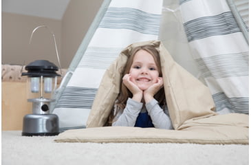 Image of Disc-O-Bed Duvalay with Luxury Memory Foam Sleeping Bag &amp; Duvet, Kids, Cappuccino, 50054