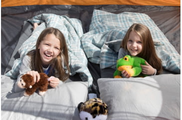 Image of Disc-O-Bed Duvalay with Luxury Memory Foam Sleeping Bag &amp; Duvet, Kids, Ocean Plaid, 50254