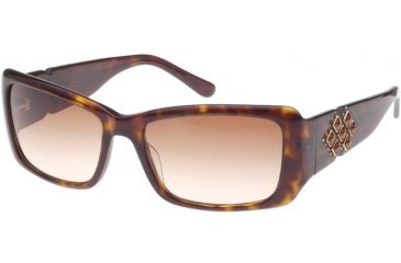 Image of Diva 4141 Sunglasses - Tortoise-Topaz; Gradient Brown Lenses (627)
