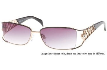Image of Diva Swarovski Crystals Sunglasses 4147, Diva 4147 Sunglasses Styles Brown Frame / Brown Gradient Lenses