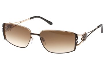 Image of Diva 4191 Progressive Prescription Sunglasses, Brown/Gold Frame, DI4191100PR