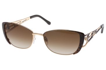 Image of Diva 4193 Single Vision Prescription Sunglasses, Brown/Leopard Frame, DI4193854SV