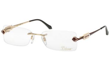 Image of Diva 5286 Eyewear - Brown; Smoked Topaz Stones (820)
