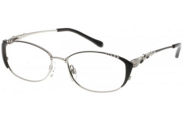 Image of Diva 5403 Womens Eyeglasses, Mat Black-Silver, 53-15-135 5403-265