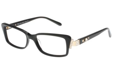 Image of Diva 5456 Bifocal Prescription Eyeglasses, Black/Gold Frame, DI545697ABI