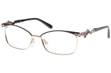 Image of Diva 5467 Progressive Prescription Eyeglasses, Black/Gold Frame, DI5467894PR