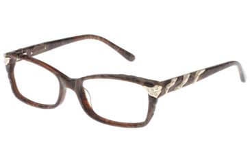 Image of Diva 5479 Single Vision Prescription Eyeglasses, Brown Swirl/Gold Frame, DI5479CQ0SV