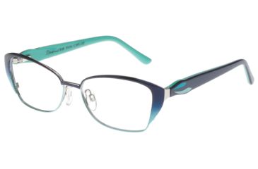 Image of Diva Trend 8105 Progressive Prescription Eyeglasses, Navy/Green/Mint Frame, DI81059PTPR