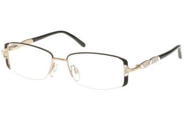 Image of Diva 5334 Progressive Prescription Eyeglasses, Black/Gold Frame, DI53342EPR
