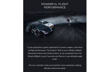 Image of DJI Innovations Inspire 2 Drone w/ 6K/5.2K Camera 1080 P, 7 KM Range, CP.BX.000166