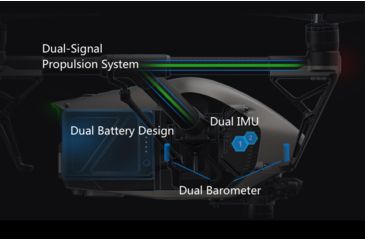 Image of DJI Innovations Inspire 2 Drone w/ 6K/5.2K Camera 1080 P, 7 KM Range, CP.BX.000166
