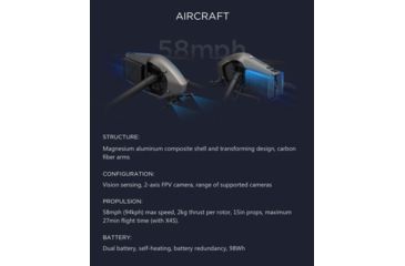 Image of DJI Innovations Inspire 2 Drone w/ 6K/5.2K Camera 1080 P, 7 KM Range, CP.BX.000166