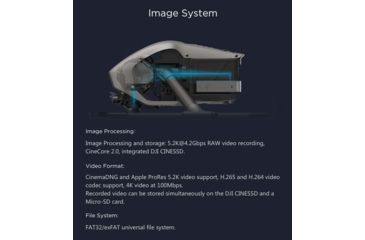 Image of DJI Innovations Inspire 2 Drone w/ 6K/5.2K Camera 1080 P, 7 KM Range, CP.BX.000166
